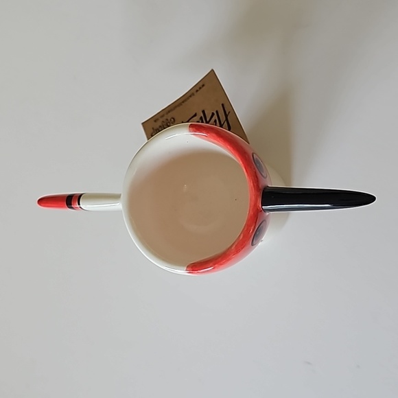 NWT Anthropologie Hannah Turner Red Bird Stoneware Eggcup - Picture 4 of 9